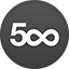 500px flat circle icon