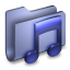 Music Blue Folder icon