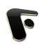 Microsoft Front Page Black and Gold icon
