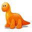 Dino orange-64