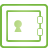 Safe green icon