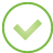 Button Check green icon