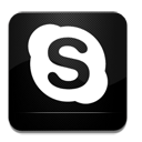 Skype black and white-128
