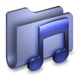 Music Blue Folder