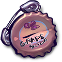 Grape Soda With Safety Pin-128