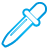 Pipette blue icon