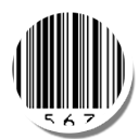 Round Barcode scanner