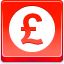 Pound Coin Red icon