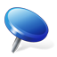 Drawingpin2 blue icon