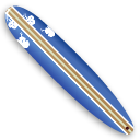 Blue surfboard-128
