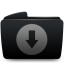 Folder black download Icon