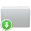 Folder Drop Graphite icon