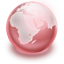 Earth red icon