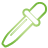 Pipette green icon
