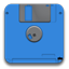 Blue Floppy Disk-64