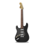 Stratocaster guitar black icon