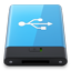 HDD Blue USB W Icon