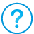 Question blue icon