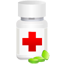 Medical pot pills icon