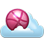 Dribbble cloud icon
