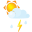 Sun littlecloud flash rain-64
