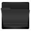 Black Open Folder icon