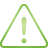 Exclamation green icon
