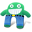 Green Blue Pants-32