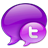 Small Twitter Logo in Pink-48